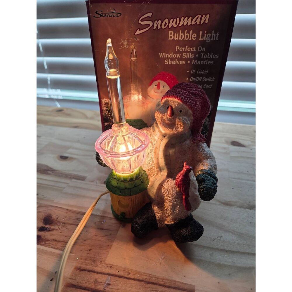 Sienna Vintage Snowman Bubble Light